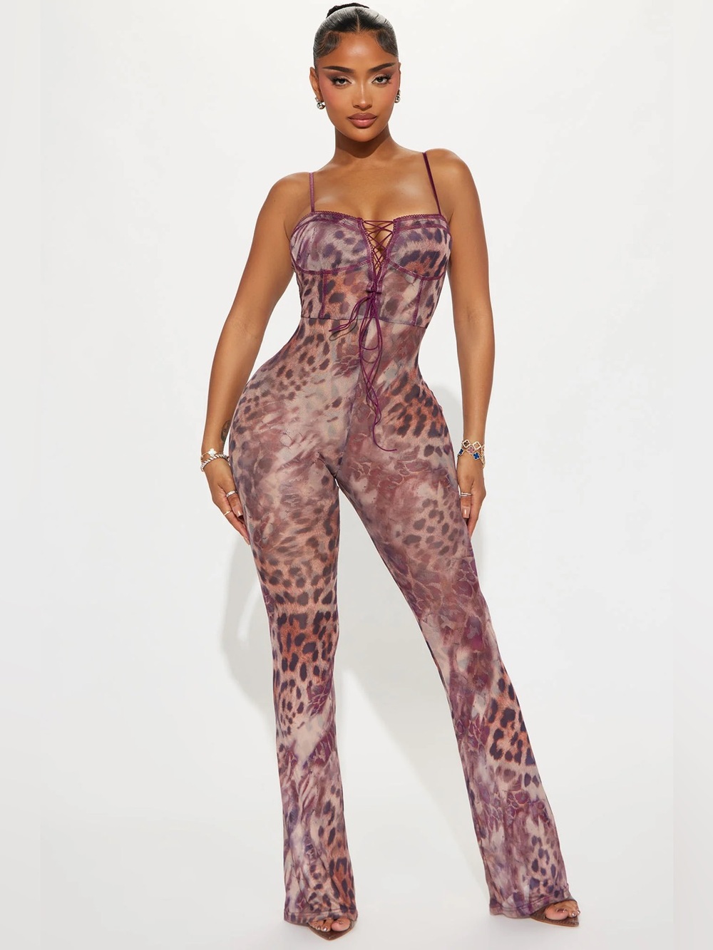 NWT Fashion Nova Wild Girl Mesh Jumpsuit